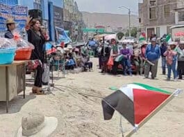 palestina protestas homenaje fallecidos arequipa cono norte