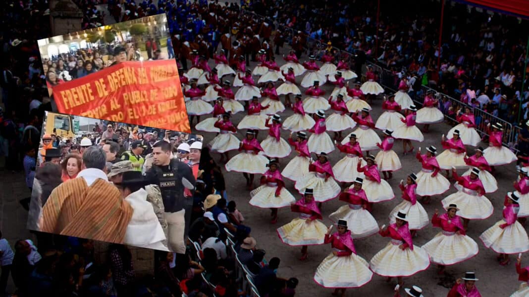 Ayacucho: le cantan a Dina Boluarte y el jalón de pelo durante las previas a los carnavales (VIDEO)