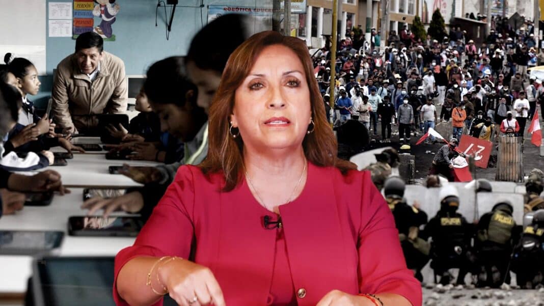 Dina Boluarte quiere modificar la Ley Magisterial para cesar a docentes con “pensamiento violentista” (VIDEO)