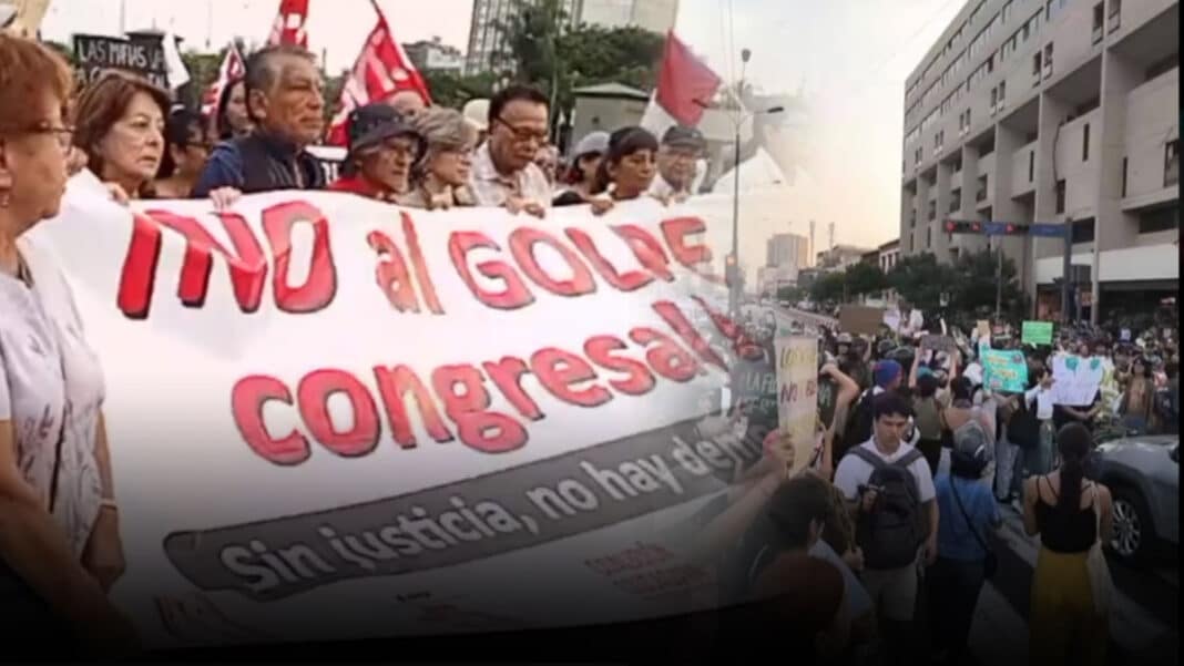 Ciudadanos salieron a protestar en rechazo al Congreso por la ley antiforestal a nivel nacional (VIDEO)