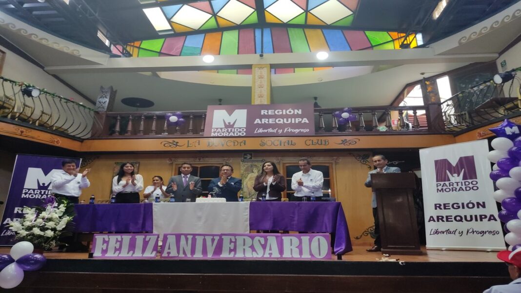 5to aniversario del Partido Morado _ Comité Regional de Arequipa.