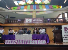 5to aniversario del Partido Morado _ Comité Regional de Arequipa.