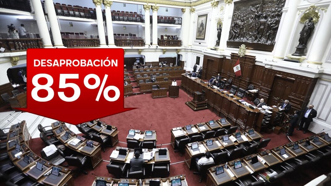 Congreso de la República alcanza un 85% de desaprobación, según última encuesta de Datum (VIDEO)