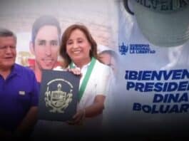 Le gritan mentirosa a Dina Boluarte estando al lado de César Acuña en Trujillo (VIDEO)