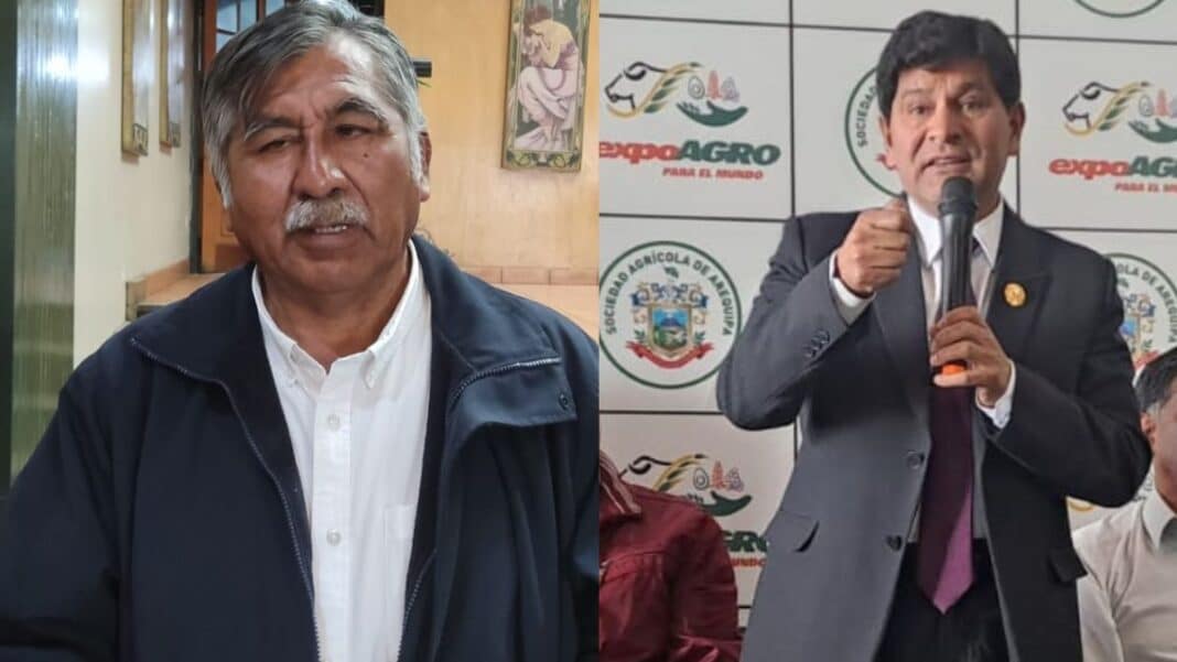 Revocador Del Carpio y gobernador de Arequipa Rohel Sánchez