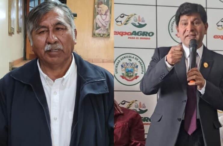 Revocador Del Carpio y gobernador de Arequipa Rohel Sánchez