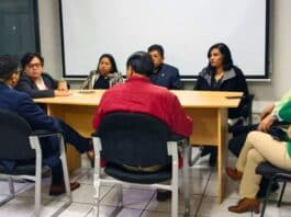 María Aurora Caruajulca Quispe, procuradora general del Estado, se reunió con los procuradores de Arequipa. | FOTO: Difusión