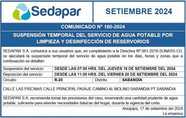 cortes-de-agua-programados-en-arequipa-sedapar-2024-09-19-y-20-sabandia