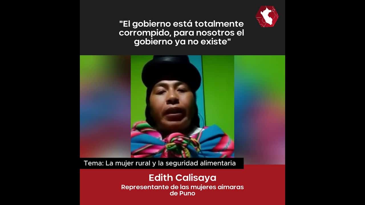 Representante de mujeres aimaras en Puno: "Para nosotros el Gobierno ya no existe" (VIDEO)