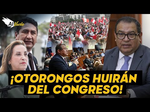 HUYEN DE LA GENTE | Otorongos huirán del Congreso durante los días del paro nacional (VIDEO)