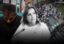 Mientras Dina Boluarte recibe a las autoridades de APEC, la policía reprime ciudadanos (VIDEO)