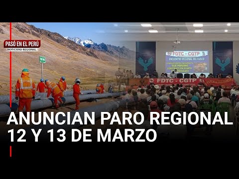 Se levantan para exigir la conclusión del Gasoducto Sur | Pasó en el Perú: noticiero regional (VIDEO)