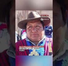 Puno: Autoridades originarias salen a marchar contra la ley 32293 y anuncian un paro nacional (VIDEO)