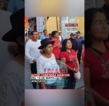 Ayacucho: SUTE niega paro nacional y se suma a movilización del 14 de mayo en contra el gobierno (VIDEO)