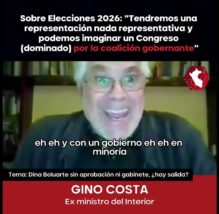 ELECCIONES 2026: Gino Costa advierte que el pacto podría volver a dominar el Congreso (VIDEO)