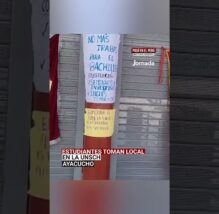 Ayacucho: Estudiantes de la Unsch toman local por reclamos académicos y de servicios (VIDEO)