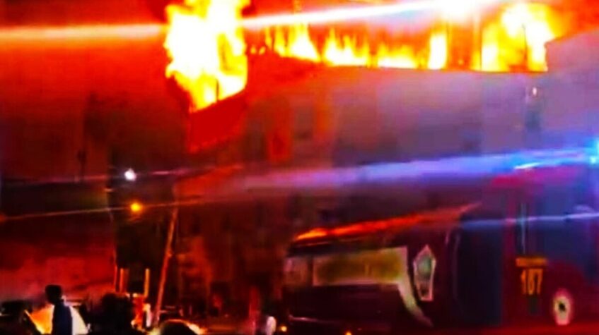 Arequipa, incendio