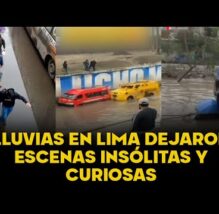 "SOLO PASA EN PERÚ" | Curiosas escenas por lluvias en Lima inundaron las redes sociales (VIDEO)