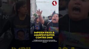 ¡NO LOS QUIEREN CERCA DE DINA! | Fuerte contingente policial impide paso a manifestantes contra Dina (VIDEO)