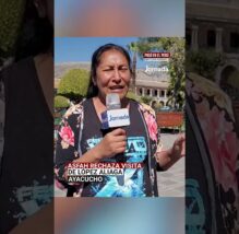 Ayacucho: Familiares del 15 de diciembre a López Aliaga: “No olvidamos sus agravios” (VIDEO)