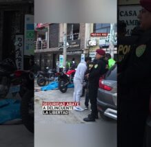 La Libertad: Agente de seguridad abate a presunto delincuente tras intento de asalto (VIDEO)