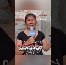 Ayacucho: “Dina Boluarte no se baña en manteca, está bañada en sangre”, afirma dirigente del Asfah (VIDEO)