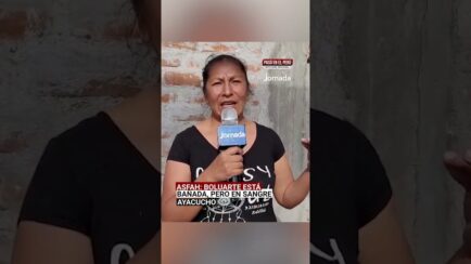 Ayacucho: “Dina Boluarte no se baña en manteca, está bañada en sangre”, afirma dirigente del Asfah (VIDEO)