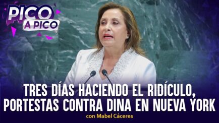 Tres días haciendo el ridículo, protestas contra Dina en Nueva York | Pico a Pico (VIDEO)