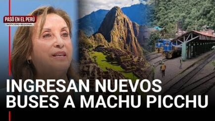 PASÓ EN EL PERÚ: Machu Picchu: policía resguarda traslado de buses turísticos y Dina en Perumin (VIDEO)