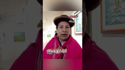 Mujeres lideresas logran reconocimiento histórico con el Lago Titicaca que ya es sujeto de dererecho (VIDEO)