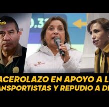 TUVO MIEDO | Luego de ver que venía otro paro contundente, Dina cede y se reúne con transportistas (VIDEO)