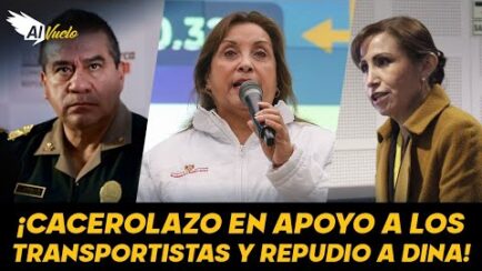 TUVO MIEDO | Luego de ver que venía otro paro contundente, Dina cede y se reúne con transportistas (VIDEO)
