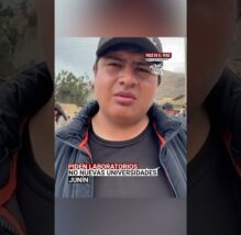 Junín: Estudiantes de la UNAT bloquean carreteras y exigen laboratorios e infraestructura (VIDEO)