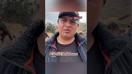 Junín: Estudiantes de la UNAT bloquean carreteras y exigen laboratorios e infraestructura (VIDEO)
