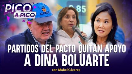 Partidos del pacto quitan apoyo a Dina Boluarte | Pico a Pico con Mabel Cáceres (VIDEO)
