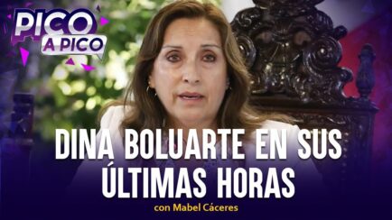Dina Boluarte en sus últimas horas | Pico a Pico con Mabel Cáceres (VIDEO)