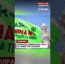 ¿OTRO CONFLICTO? Arequipa: Dirigente del Valle de Tambo rechaza autorización para ejecutar Tía María (VIDEO)
