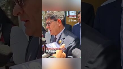 Arequipa: Gobernador de Arequipa se pronuncia sobre inicio de construcción de mina Tía María (VIDEO)
