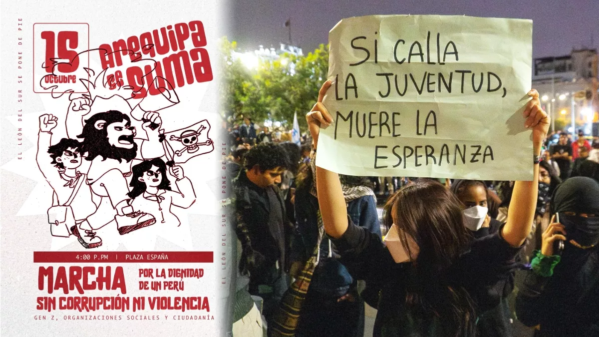 Organizaciones sociales de Arequipa convocan a movilizarse contra el Congreso, el crimen y las AFP