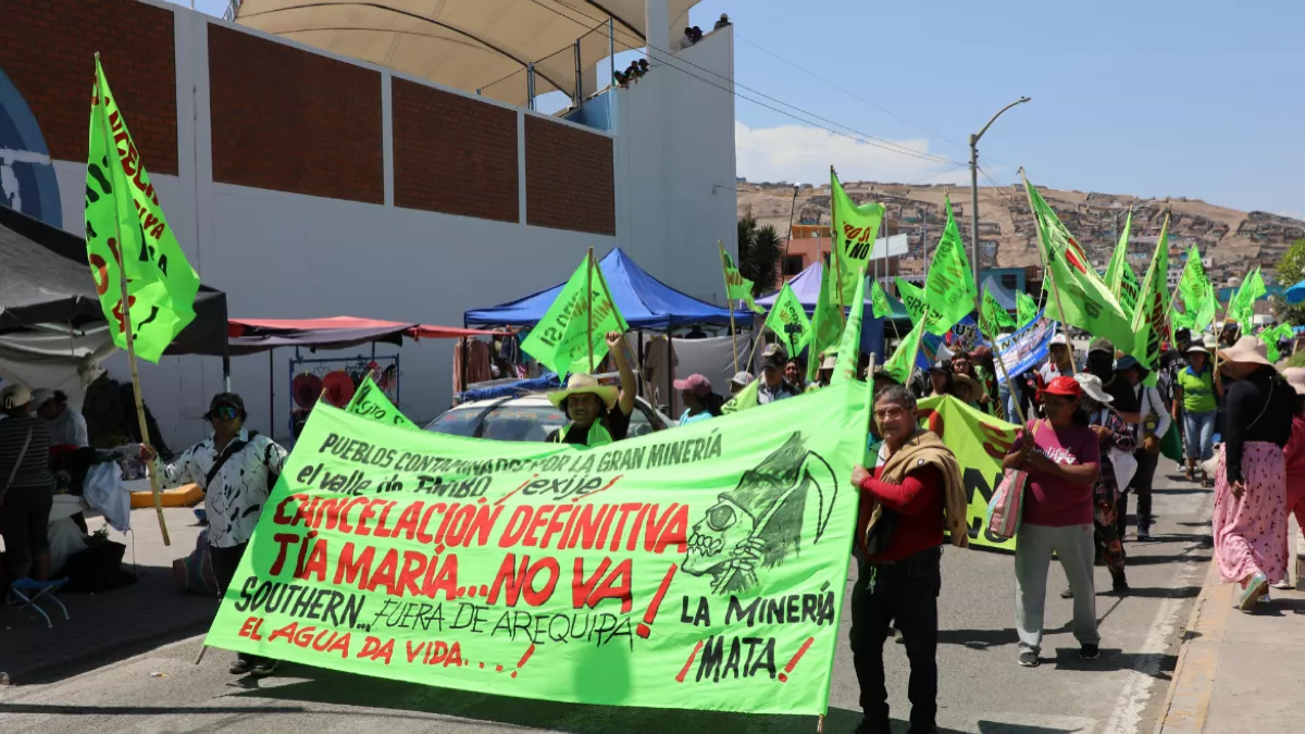 Tía María: anuncian huelga general en marzo si no detienen proyecto en Valle de Tambo