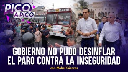 Gobierno no pudo desinflar el paro contra la inseguridad | Pico a Pico con Mabel Cáceres (VIDEO)