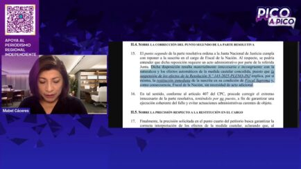 Delia Espinoza confronta a Tomás Gálvez y le exige entregar el cargo | Pico a Pico (VIDEO)