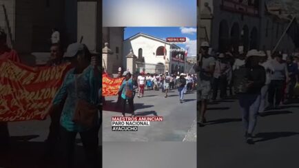 Ayacucho: Docentes anuncian paro nacional el 21 de noviembre por retraso en ley de pensiones (VIDEO)