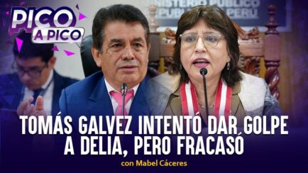 Tomás Gálvez intentó dar golpe a Delia, pero fracasó | Pico a Pico con Mabel Cáceres (VIDEO)