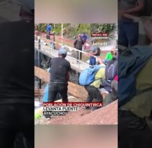 Ayacucho: Población de Chiquintirca construye puente provisional tras colapso de vía que aísla (VIDEO)