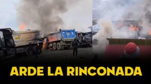 CAOS EN LA MINA MÁS ALTA| Disturbios en La Rinconada, quema de equipos y uso de aparentes explosivos (VIDEO)