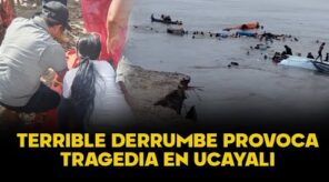 MOMENTO DE DESESPERACIÓN | Derrumbe hunde dos embarcaciones y deja 12 fallecidos en Ucayali (VIDEO)