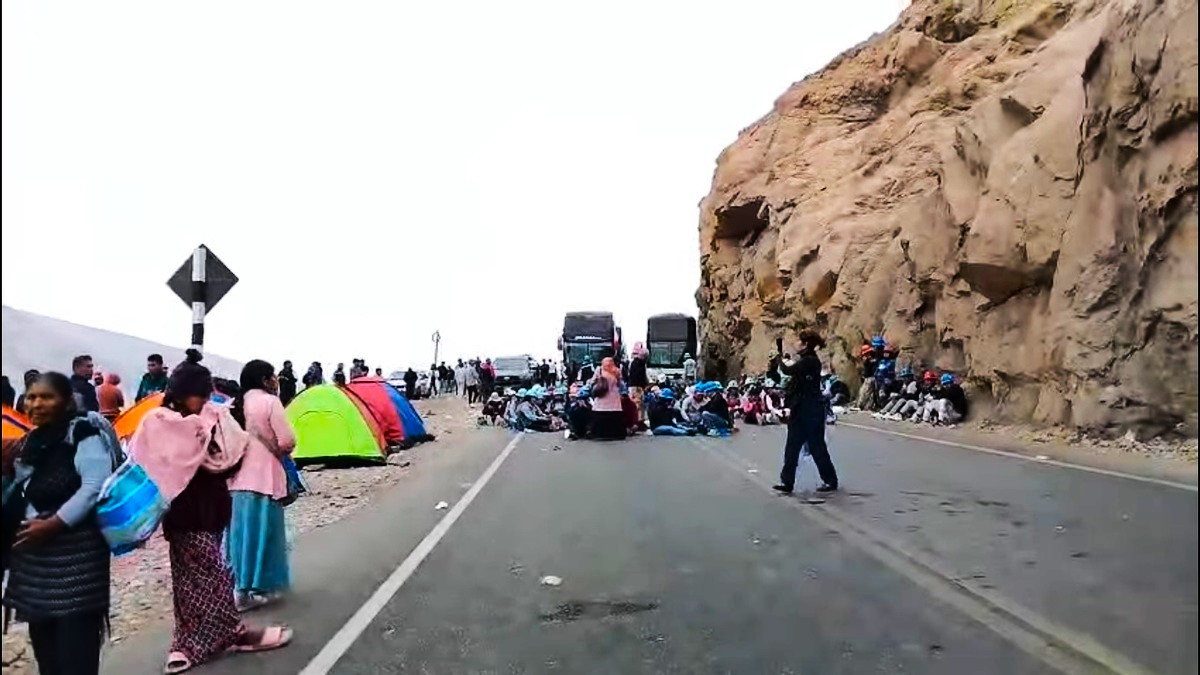 Panamericana Sur, bloqueo, mineros