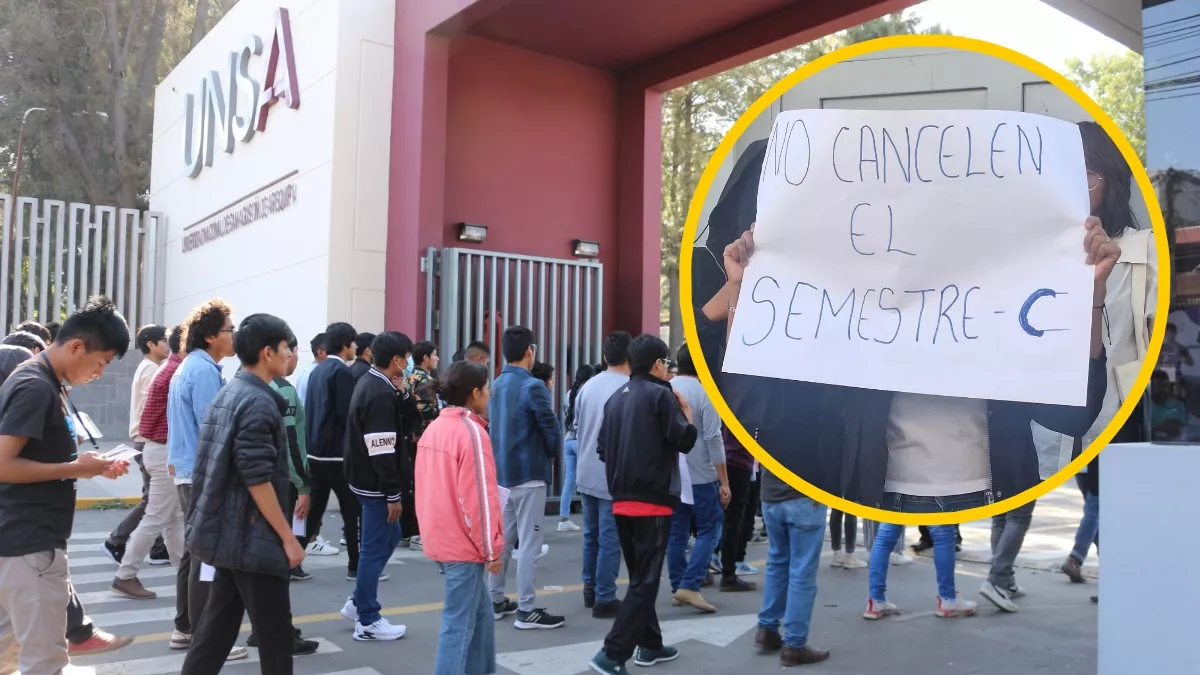Protesta en la UNSA: Alumnos exigen cursos de verano ante cancelación
