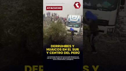 ¡ENORMES ROCAS!| Vehículos atrapados en el lodo y aplastados tras fuertes lluvias en el sur y centro (VIDEO)